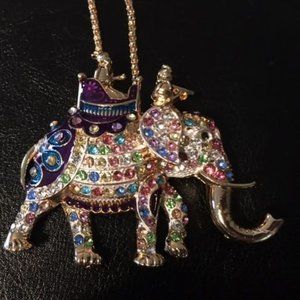Betsey Johnson Elephant Necklace